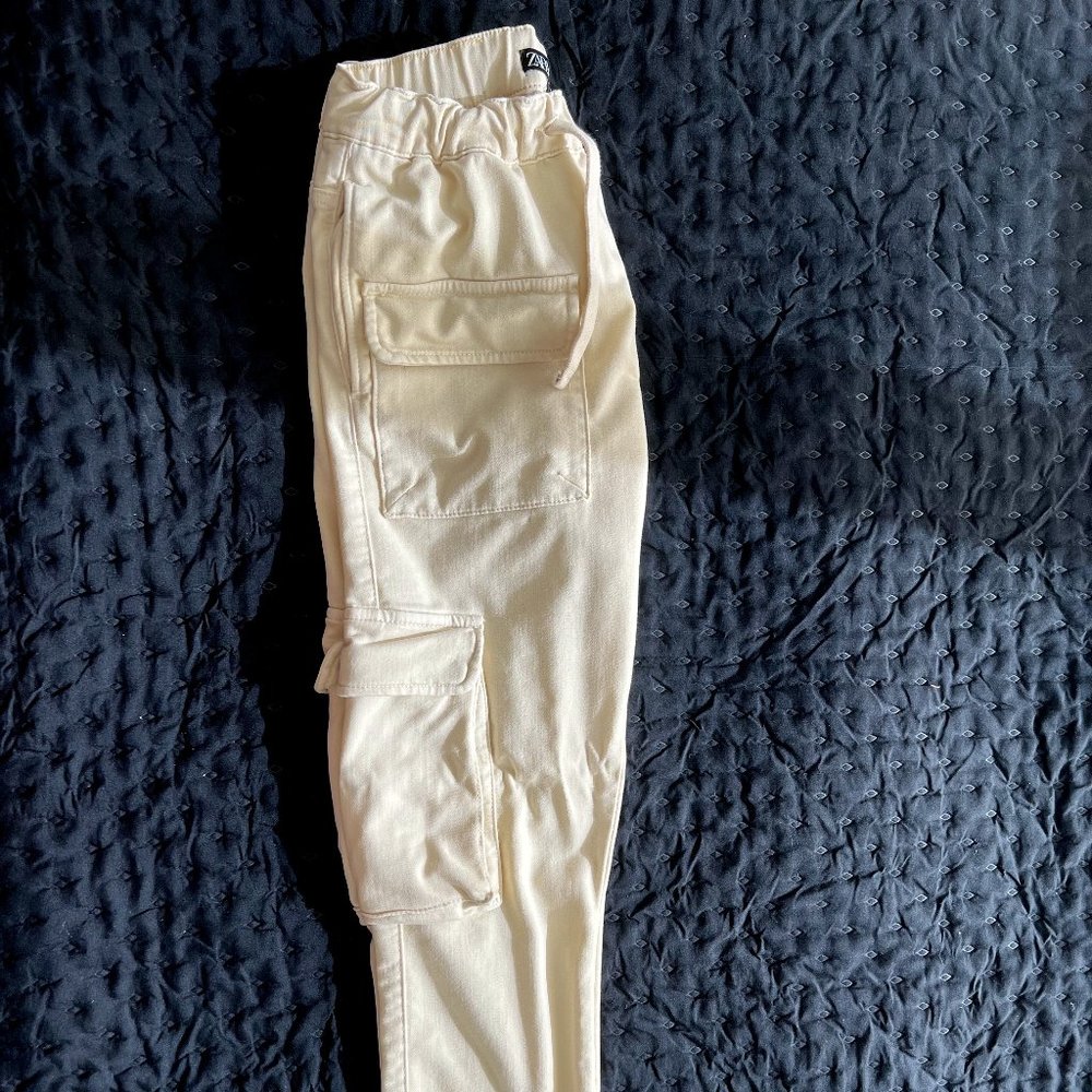 Soft Denim Cargo Pants